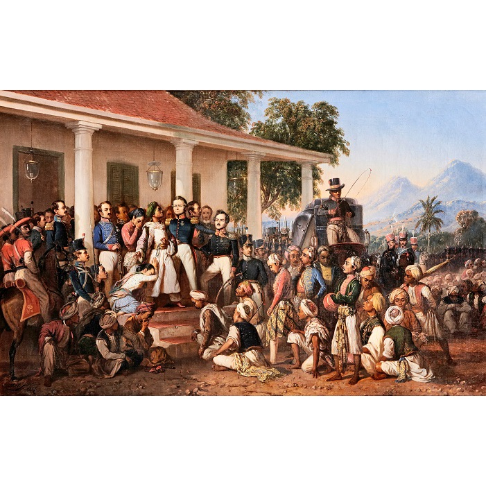 Poster foto Lukisan Penangkapan Pangeran Diponegoro 84cm JUMBO A1