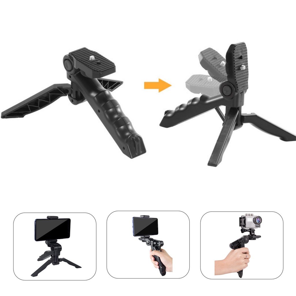 Vlogging Kit Paket Vlog 5 in 1 Led Video Light Phone Holder Tripod Microphone Remote Shutter AY-49