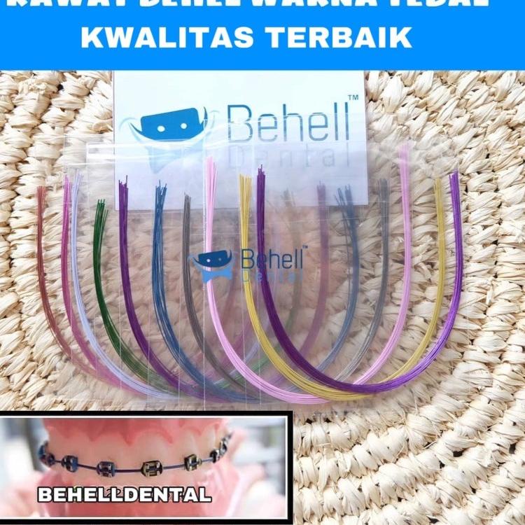 Produk Premium KAWAT WARNA NITI BEHEL PERMANEN TEBAL  : KAWAT BRACKET GIGI : ANTI KARAT KWALITAS OKE