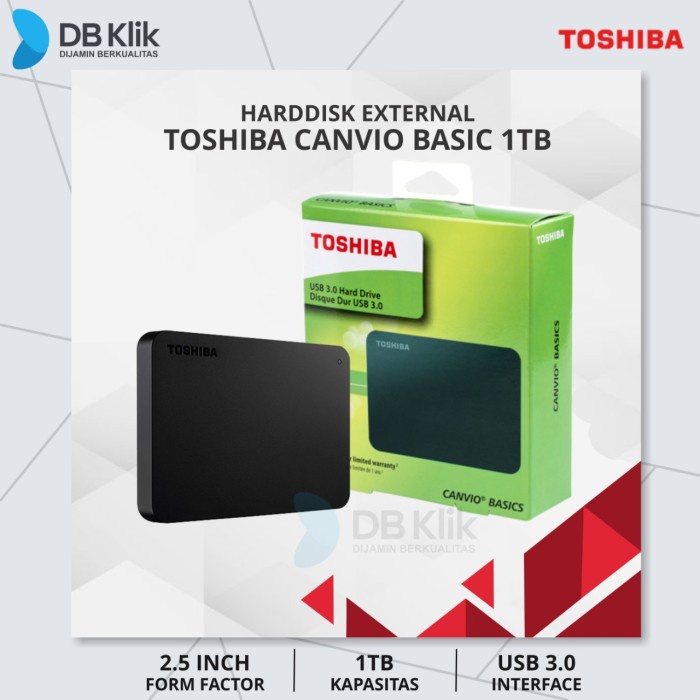 Hard Disk Hard Disk Hdd External Toshiba Canvio Basic 1Tb