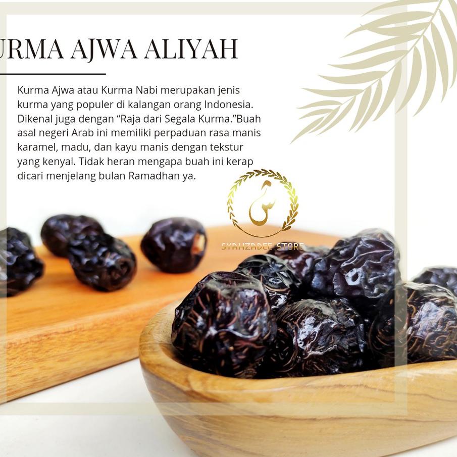 

FREE ONGKIR!Kurma Ajwa ALIYAH Madinah 500gr Premium Enak KURMA NABI AZWA|KD9