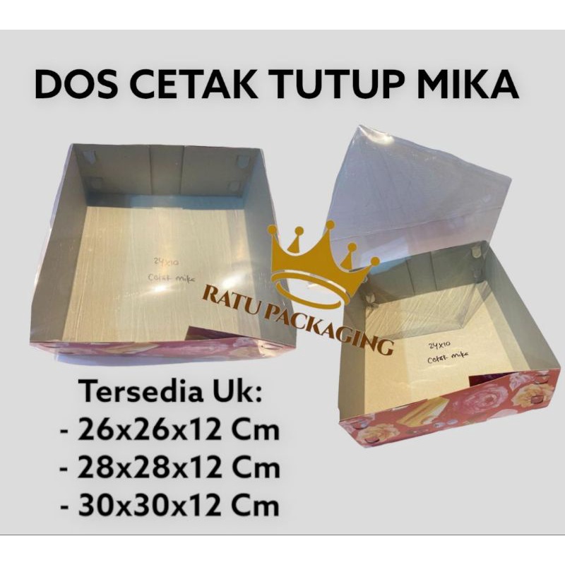 

[10PCS] RATU | Dos DUPLEX CETAK TUTUP MIKA Tinggi 12 CM Box Kardus Karton Kotak Hampers