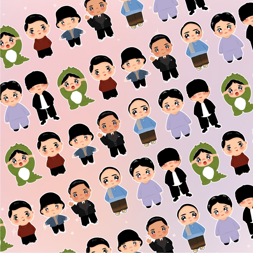 

1 PCS Chibi Boys OOTD by rsamosir96 | Aesthetic Sticker Estetik Stiker HP Laptop Botol Cute Waterproof Scrapbook Diary Journal Bujo Anti Air