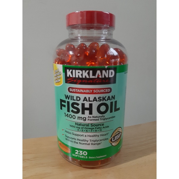 Kirkland Wild Alaskan Fish Oil 1400 mg 230 Softgels