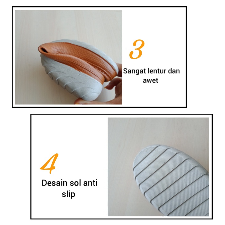 gos ATT NSLK &amp; SLKN Sepatu Sandal Karet Slip On Sepatu Cewek Anti Air Empuk Tidak Lecet Ringan