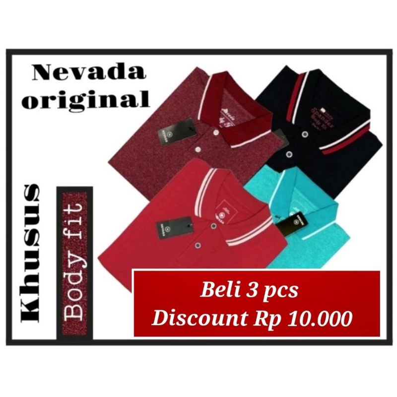 mitra sportt .. ( akun asli ) ..kaos Krah Nevada  dewasa ( khusus body fit )