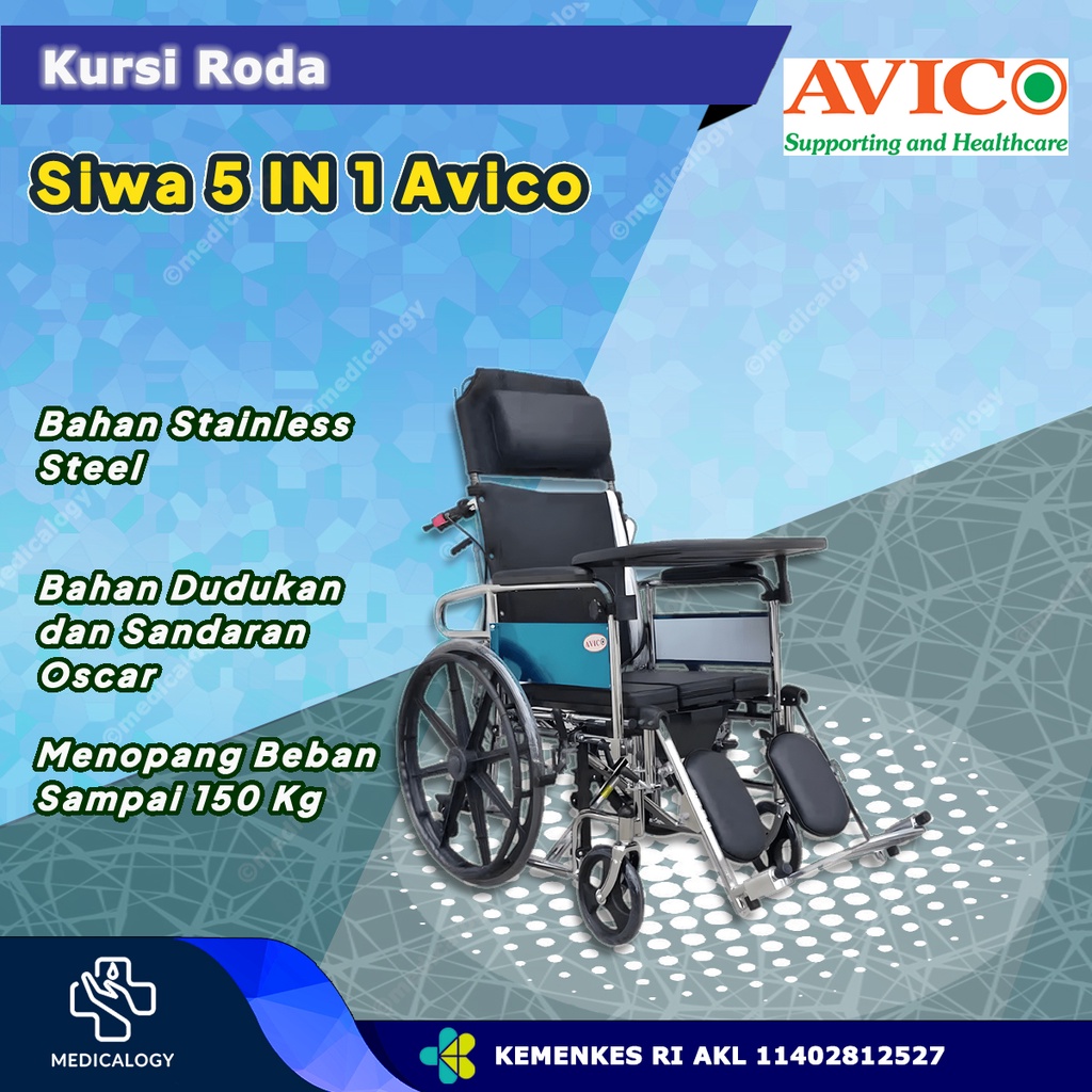 Kursi Roda Avico 5 in 1 (Siwa)
