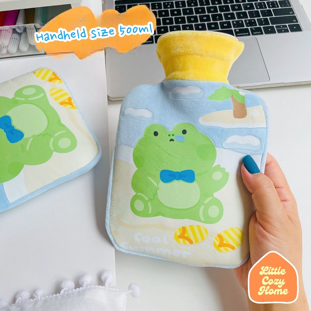 Kawaii Hot Water Pouch Compress / Bag Kantong Kompres Isi Air Tahan Hangat Panas Dingin Hot Cold / Kantung Bantal Penghangat