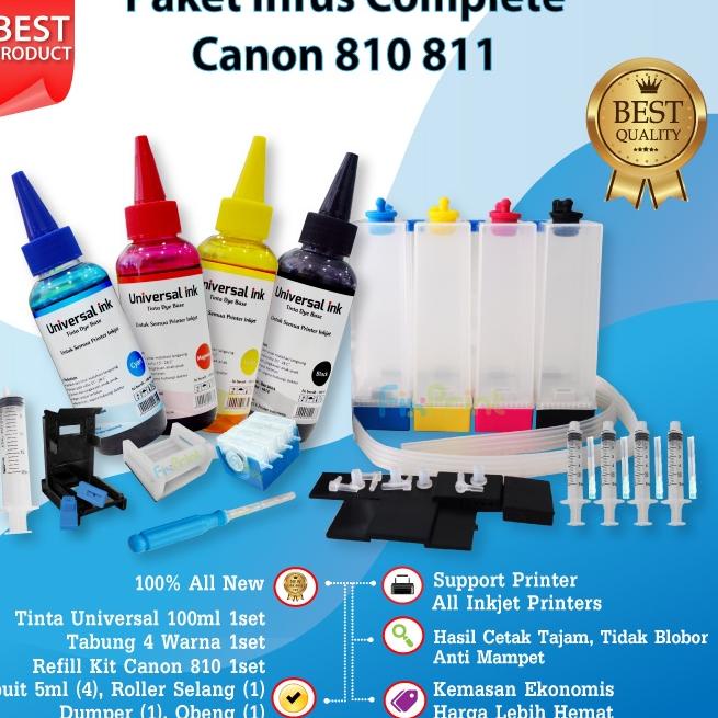 Star Paket Lengkap Infus Printer Canon iP2770 MP258 MP287 MP237 TS307 TS207 gas 