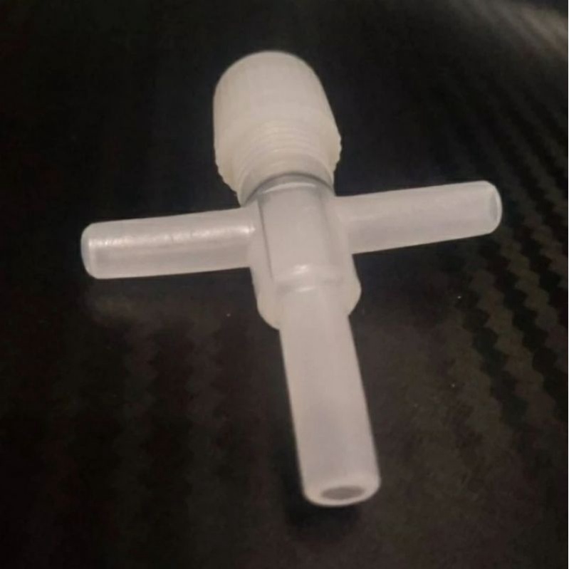 KRAN T MODEL PUTIH AERATOR AQUARIUM