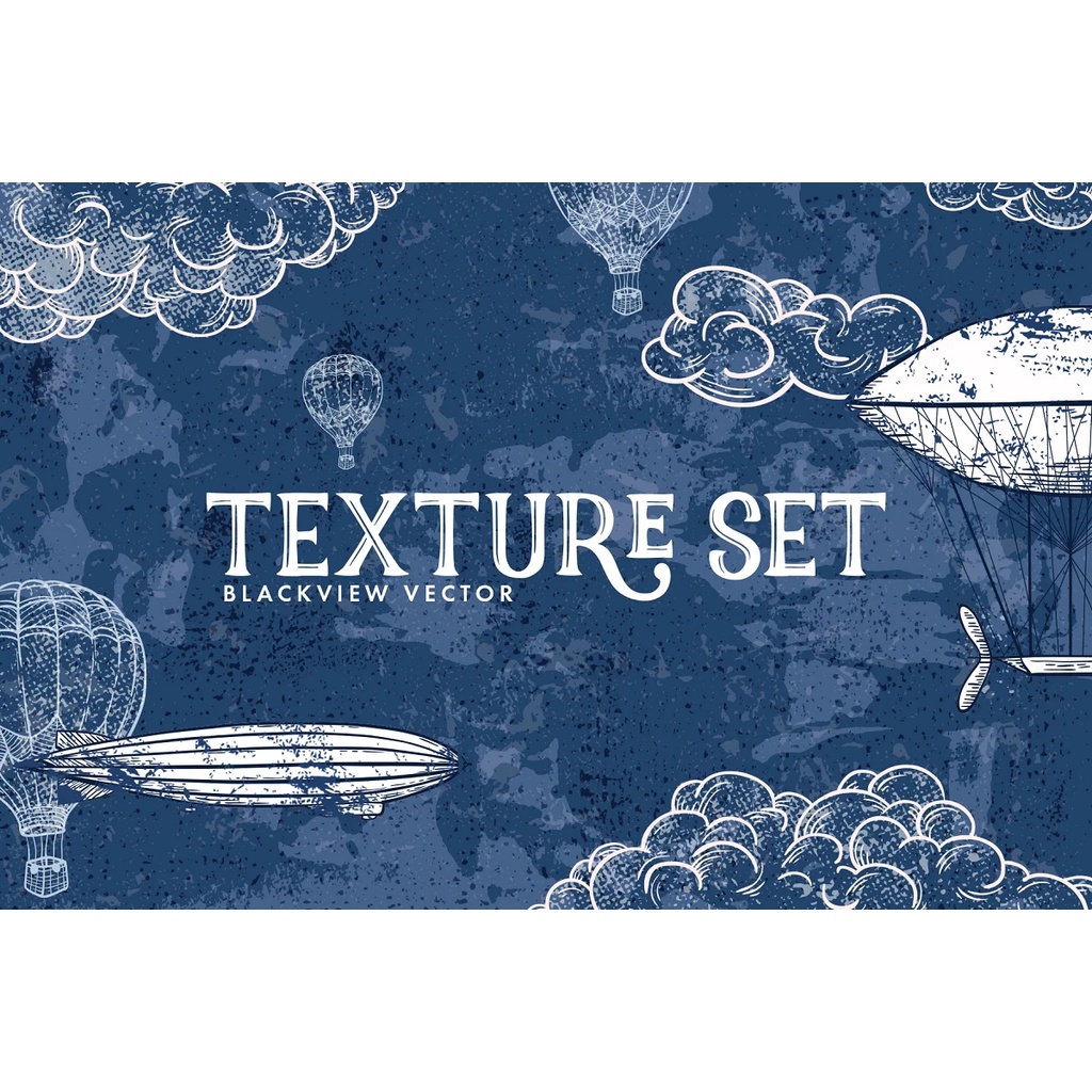 Black view Vector Texture Set - PNG, and EPS formats