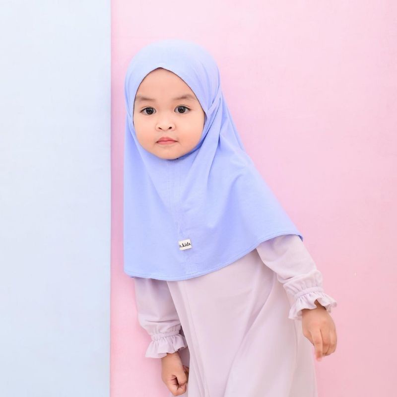 Jilbab Anak Aisyah Bergo Maryam Bayi 0-3th Jersey / Jilbab Instan Anak Jersey Super Premium
