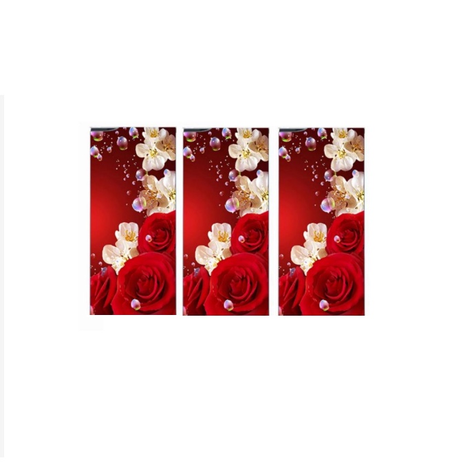 WALLPAPER STIKER FULL BODY KULKAS 1 PINTU BUNGA KAKTUS