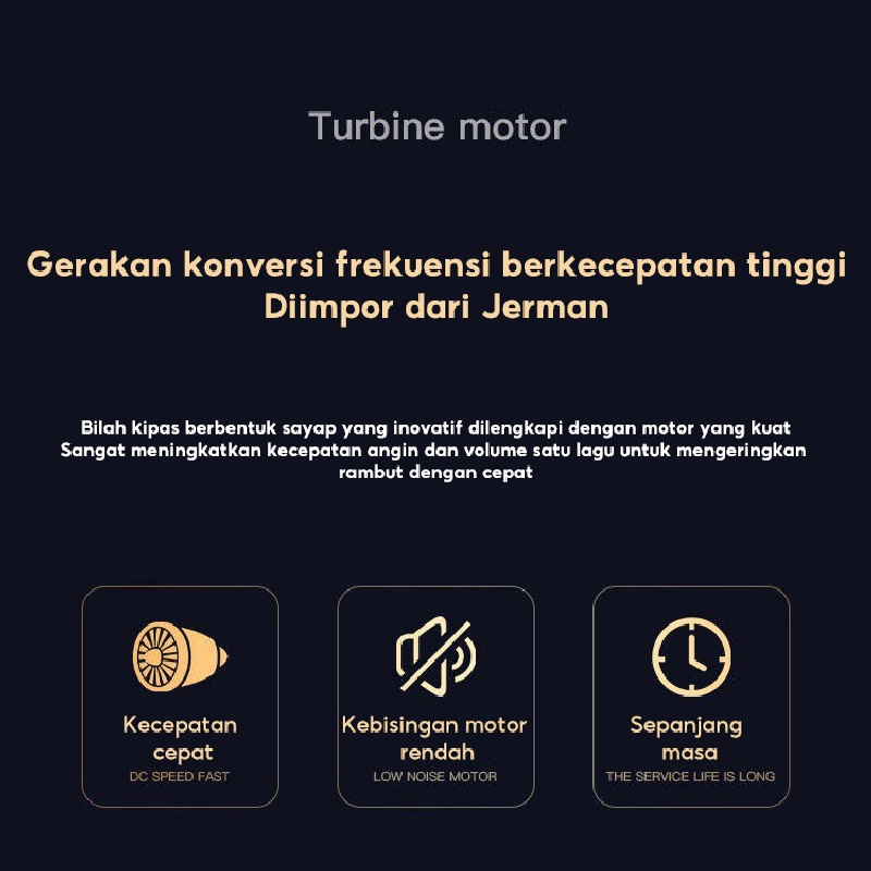 Hontop Hair dryer 2000W Pengering Rambut Angin Kencang Cepat Kering  Termurah Daya tinggi-8