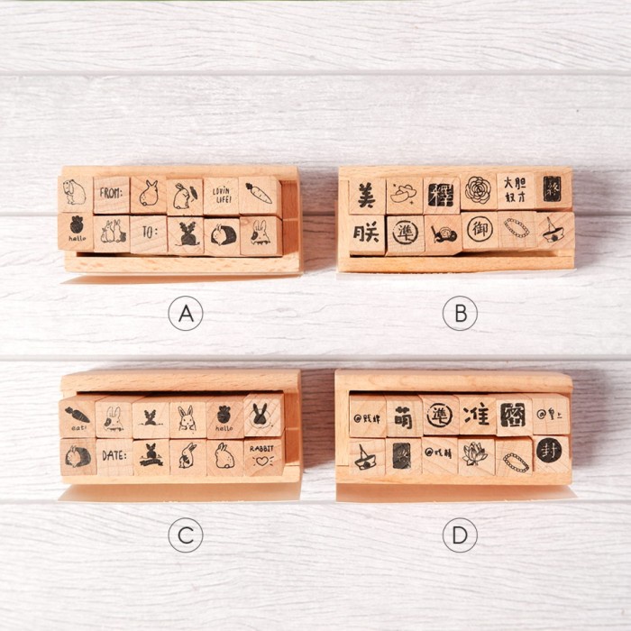 

Bagus Stempel Unik / Stempel Lucu Dari Kayu - Cute Mini Wood Stamp Set 12Pc Hot Sale