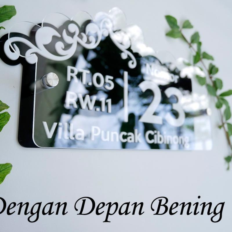 

EXCLUSIVE!Papan Nomor Rumah Acrylic Minimalis Timbul|KD6