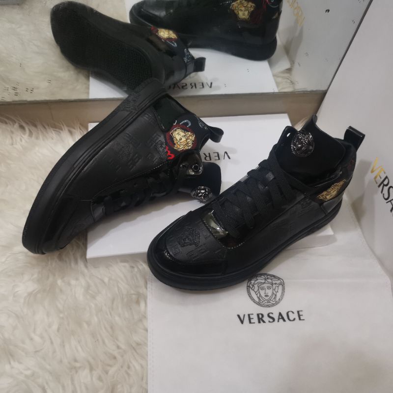 sepatu pria vers4ce sneaker boots cowok high top men shoes branded mirror vip P1SHOES