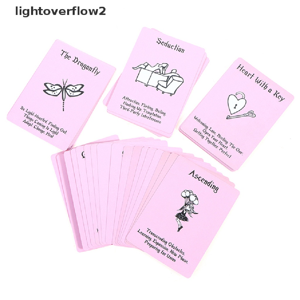 (lightoverflow2) Love Oracle board game Kartu Ramalan Bahasa Inggris Untuk multiplayer (ID)