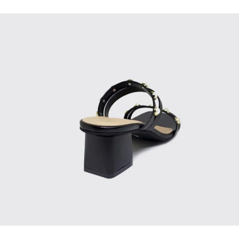 Sepatu Heels MUTIARA MK-210 Salem Sandal Pesta Slop Oversize Cantik Kaki Gemuk Lebar JUMBO, 42