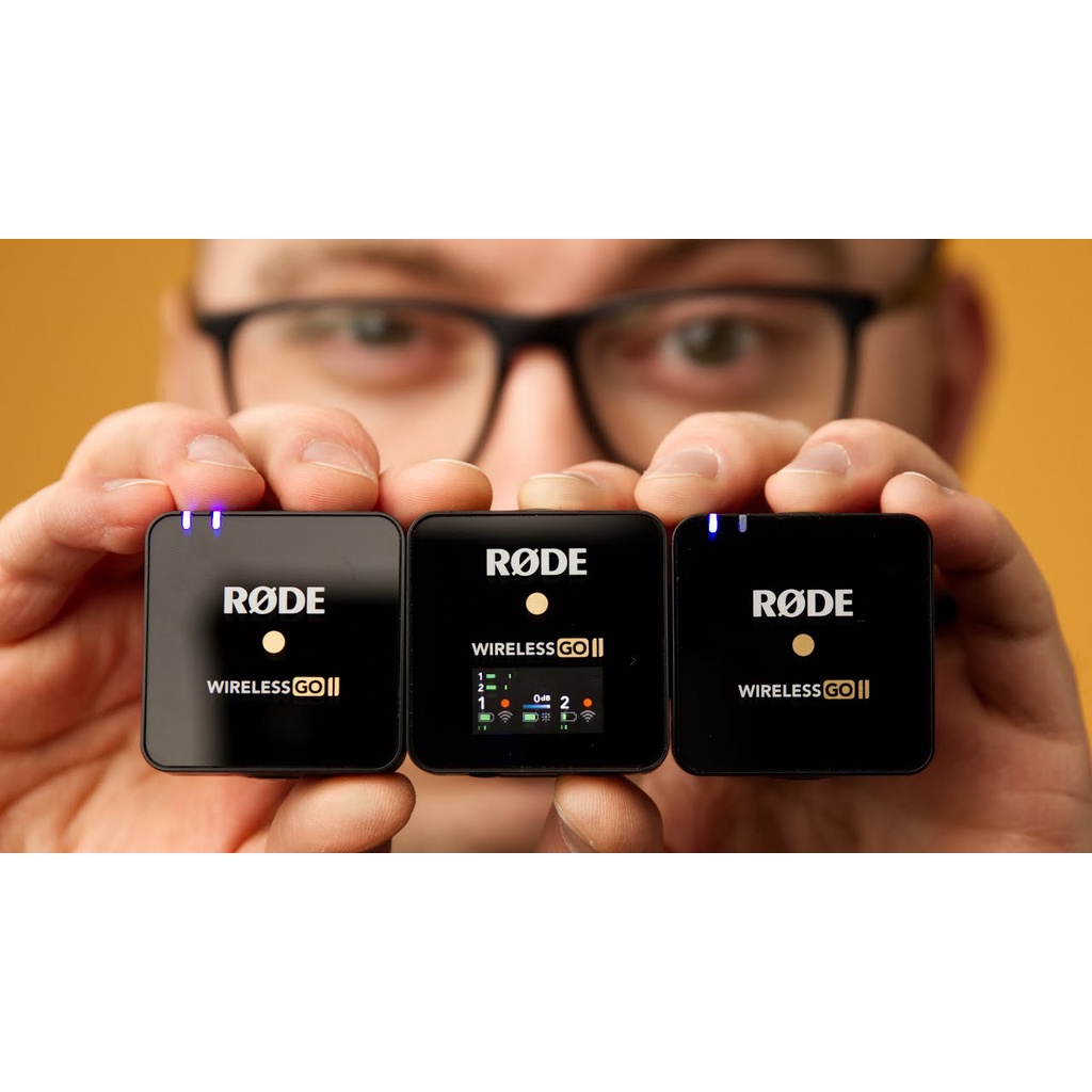 Rode Wireless GO II 2-Person Compact Digital Wireless Microphone System/Recorder (2.4 GHz, Black)