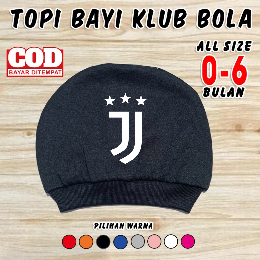 kupluk bayi klub bola JVNTS topi bayi laki laki perempuan 0 6 bulan newborn baru lahir baby girl boy