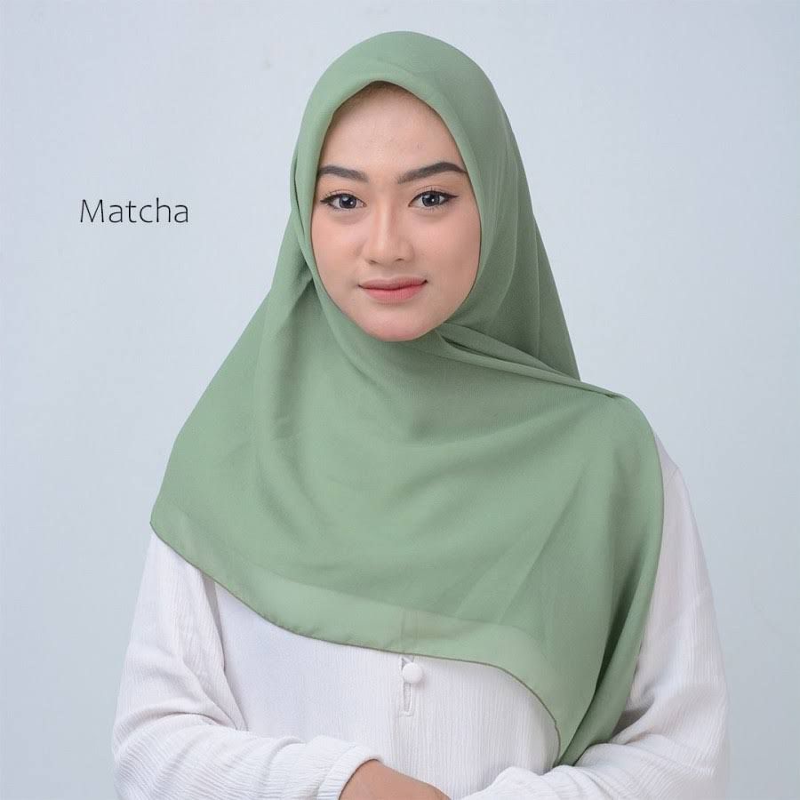 HARGA TERMURAH JILBAB BELLA SQUARE SEGI EMPAT / HIJAB BELLA SQUARE TERBARU WARNA TERLENGKAP-Matcha