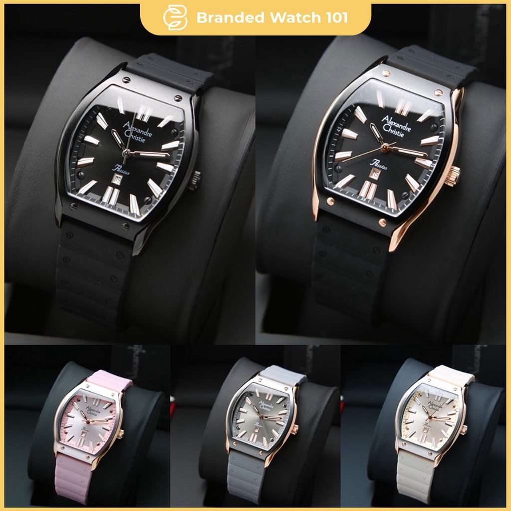 ORIGINAL Jam Tangan Wanita Alexandre Christie AC 2941 / AC2941 / 2941 Garansi Resmi 1 Tahun, Rubber