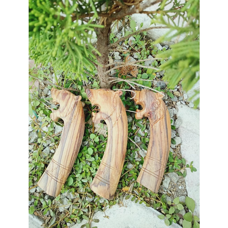 gagang bilah singa kayu snokeling langsung dari pengrajinya gagang singa