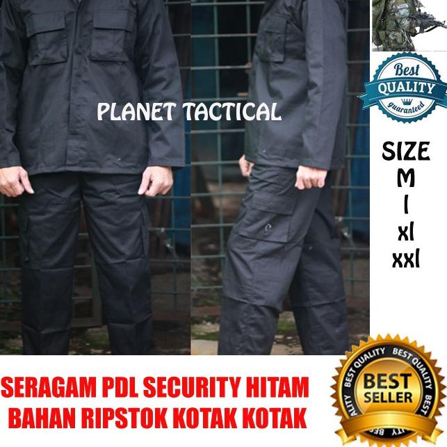 SERAGAM PDL SECURITY HITAM SERAGAM BRIMOB BAJU SATPAM BAHAN RIPSTOK GROSIR [CIW.22Oc22ᴱ]