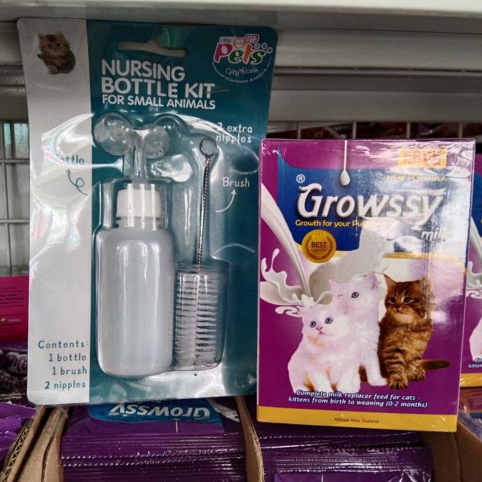 Promo Paket Hemat (Dot Kucing + Susu Growsy 1 Box Isi 11 Sachet)