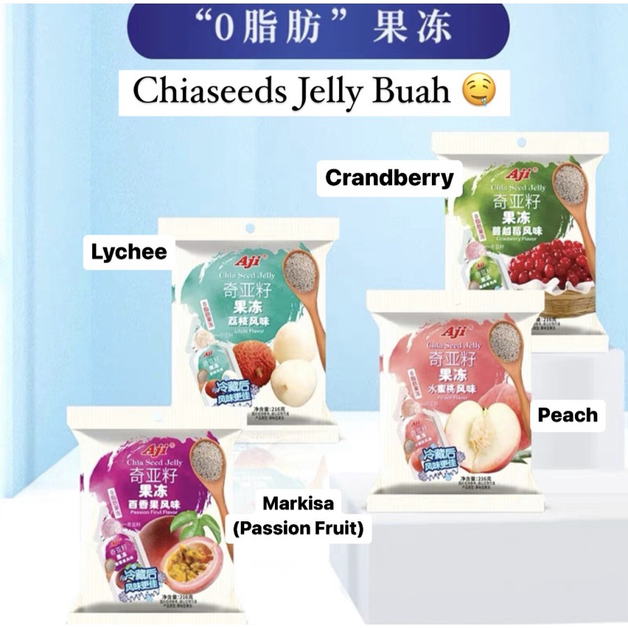 

CEMILAN KONJAC CHIASEED JELLY BUAH AGAR AGAR JELLY CHIASEED BUAH IMPORT