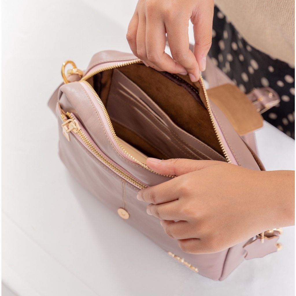 Sling Bag Wanita Kulit Waterproof Anti Air Murah Remaja Korean Syle Kekinian Terbaru Tas Cewek Shoulder Bag Vintage Simple Elegan
