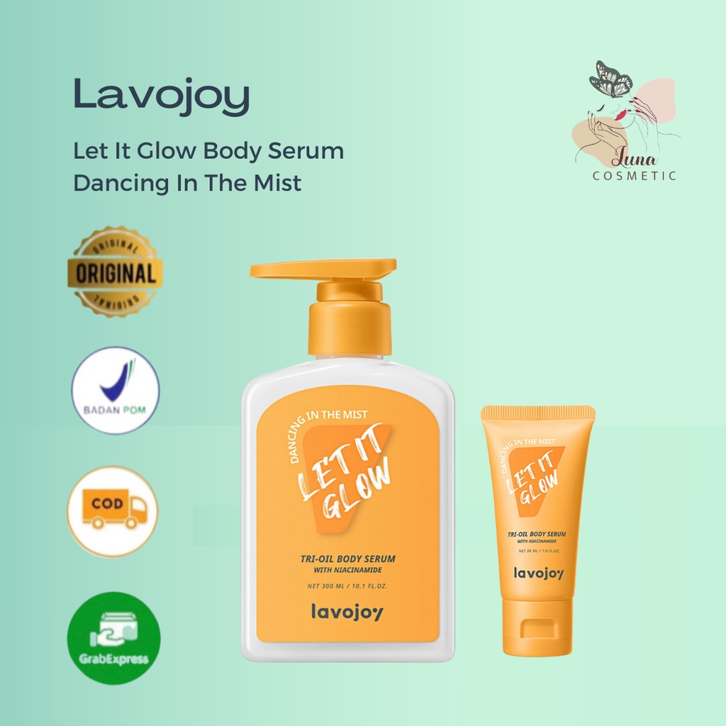 LVJ lavojoy Let It Glow Body Serum Dancing In The Mist | Body Lotion | Hyaluronic Acid