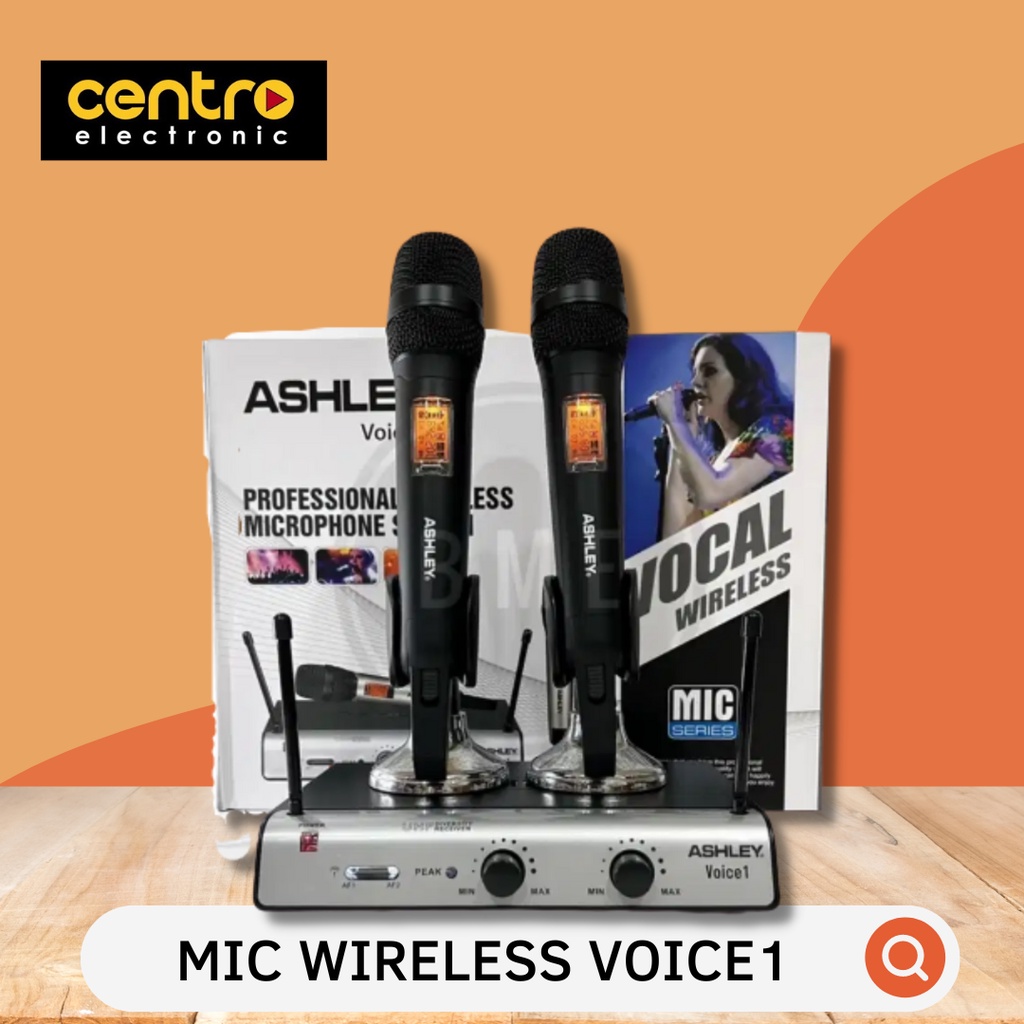 MIC WIRELESS MICROPHONE TANPA KABEL ASHLEY VOICE 1 VOICE1