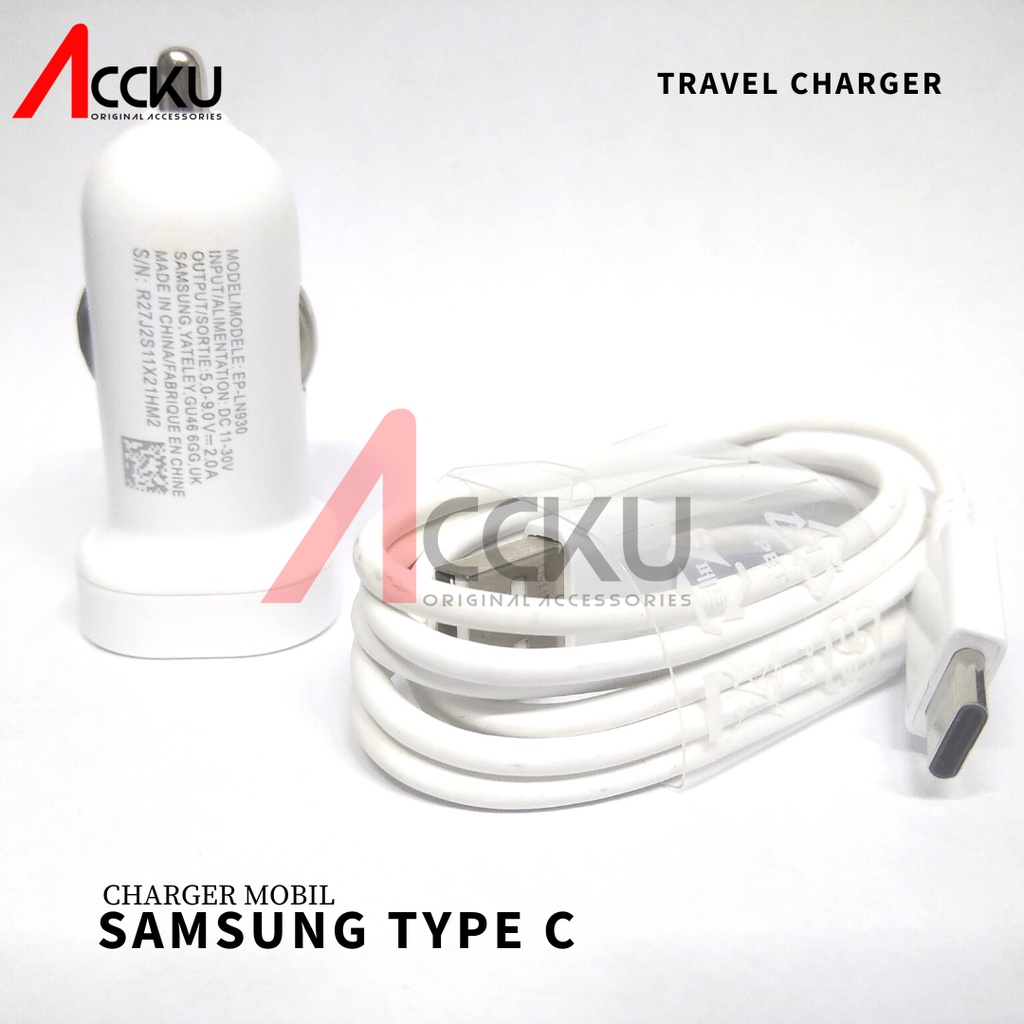 Mobil Samsung Original 100% Charger Mobil Type C Charger Samsung Galaxy S8 TYPE-C Fast Charging