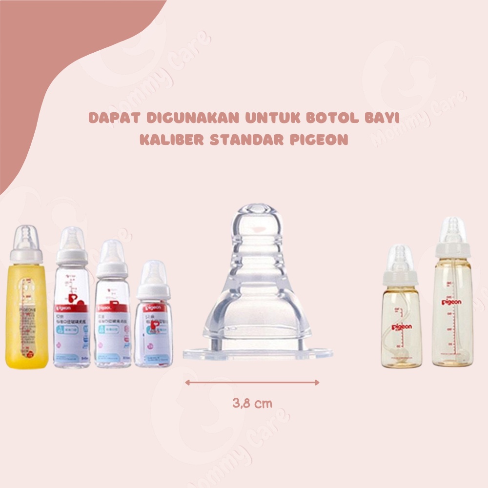 MOMMYCARE PIGEON SILIKON DOT PENGGANTI BPA FREE EMPENG BAYI SLIM NECK