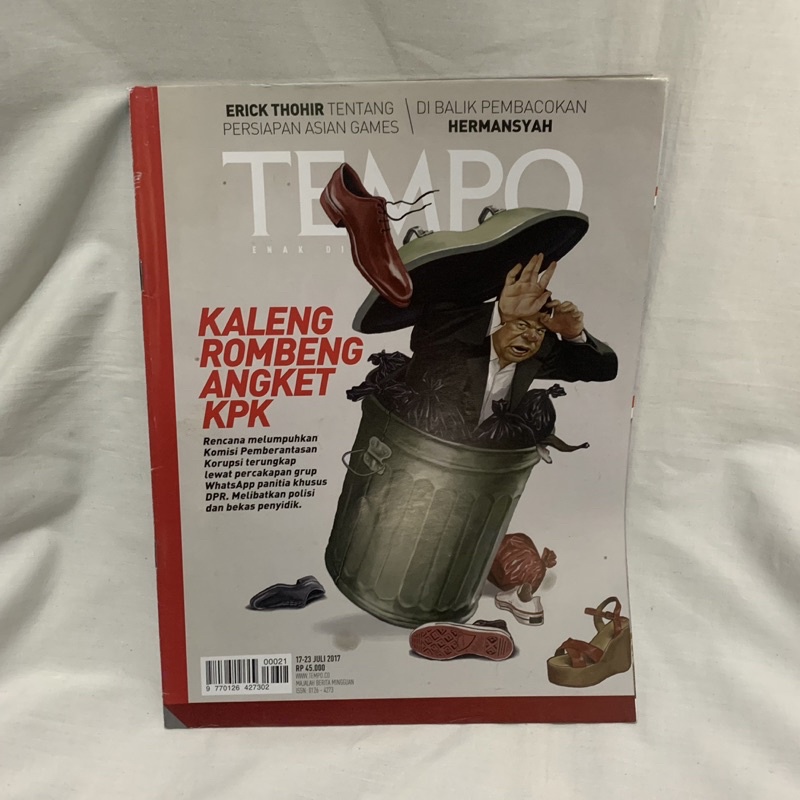 Majalah Tempo Juli 2017 Kaleng Rombeng Angket KPK