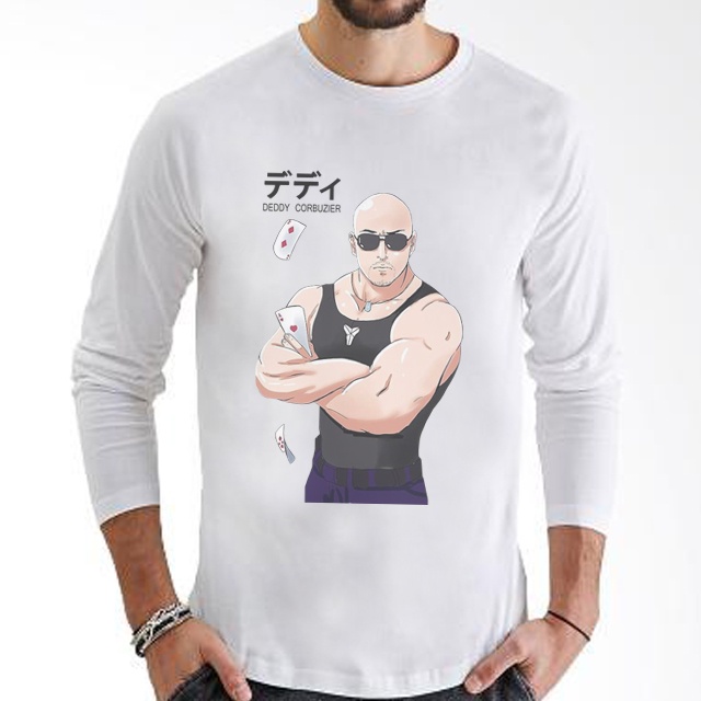 Kaos Tangan Panjang Deddy Corbuzier Tshirt Bahan 100% Katun Casual Fashionable T-SHIRT