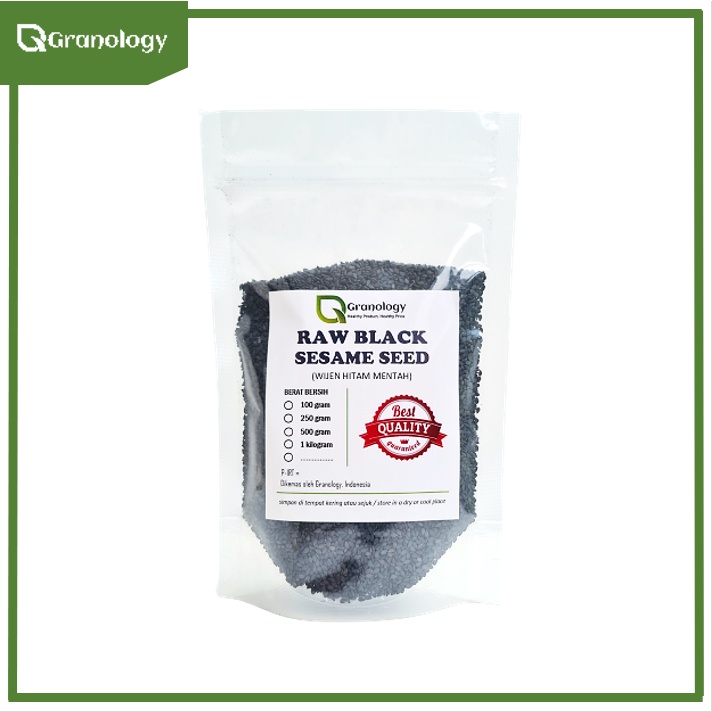 Biji Wijen Hitam / Black Sesame Seed (250 gram) by Granology