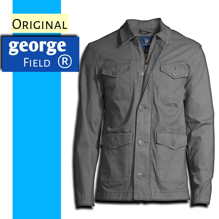 Coat Parka George Field Gray Soft