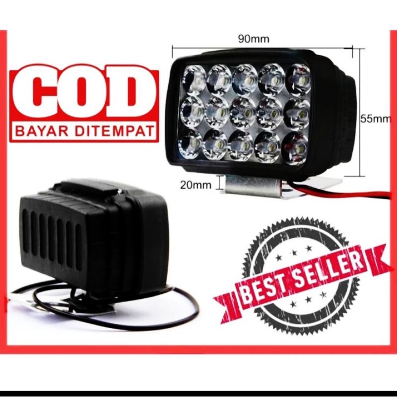 LAMPU SOROT 15 TITIK MOTOR MOBIL 12 VOLT