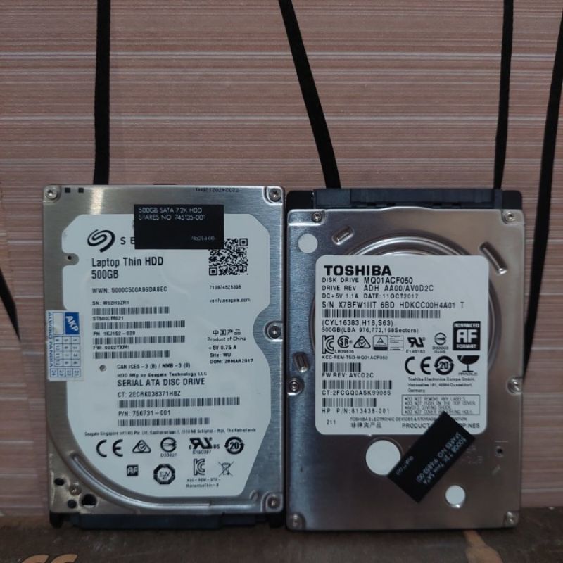 Hardisk laptop slim 500 gb sentinel 100 persen
