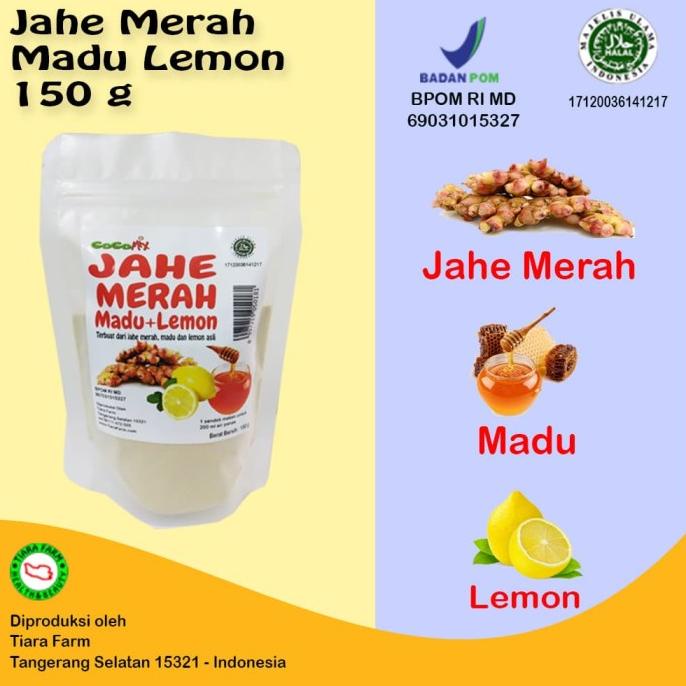 

Jahe Merah + Madu + Lemon 150 g