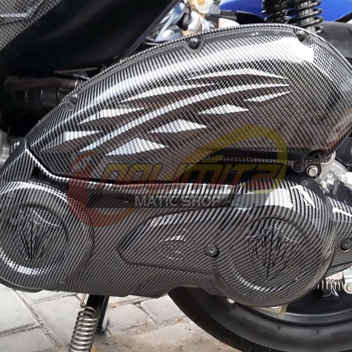 Cover Tutup CVT Mesin NEMO Carbon Yamaha Aerox 155 OLD