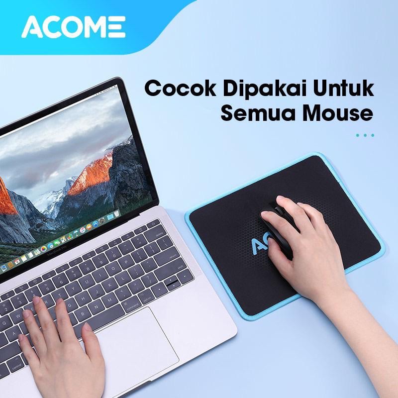 ACOME Fashion Mouse Pad Alas Karet Anti Slip AMP01 black series tatakan mose original anti slip Promo By Sen