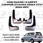 Karpet Lumpur / Mud guard mobil Avanza / Xenia 2005/2006/2007/2008/2009/2010/2011