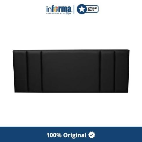 INFORMA - LYNN 180X200 CM HEADBOARD TEMPAT TIDUR PU - HITAM DF534FG6D