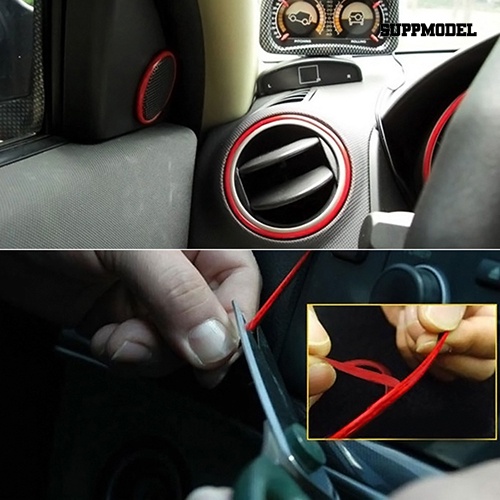 Sm - Stiker Motif Garis Bahan Resin Warna Terang Panjang 5m Untuk Body Mobil