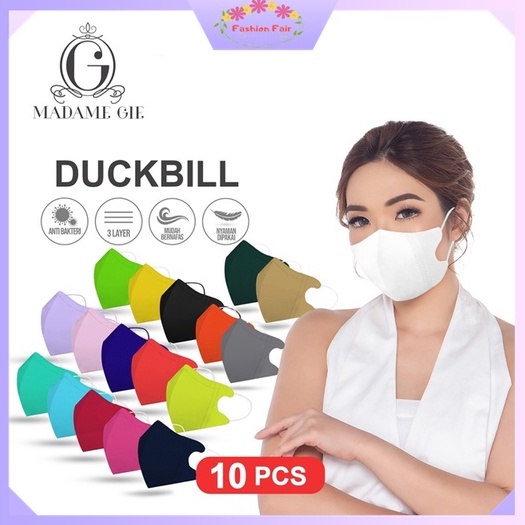 Fashion Fair - Protect You Masker Madame Gie Duckbill Face Mask – Masker Isi 10 Pcs