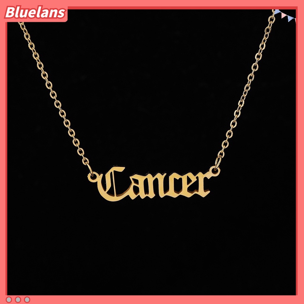 Kalung Dengan Liontin Huruf Inggris Bahan Alloy Tahan Korosi Untuk Pesta